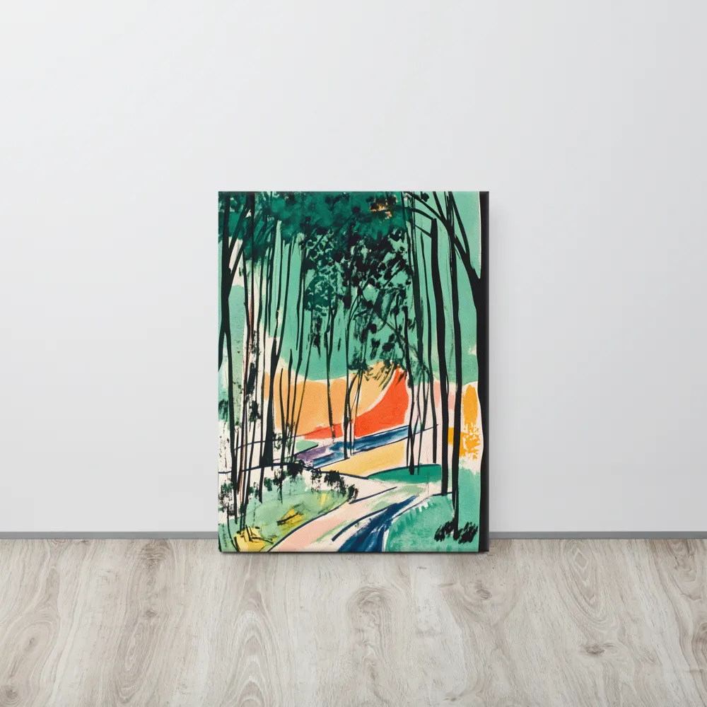 Winding Path Through the Forest | Canvas | 18″×24″