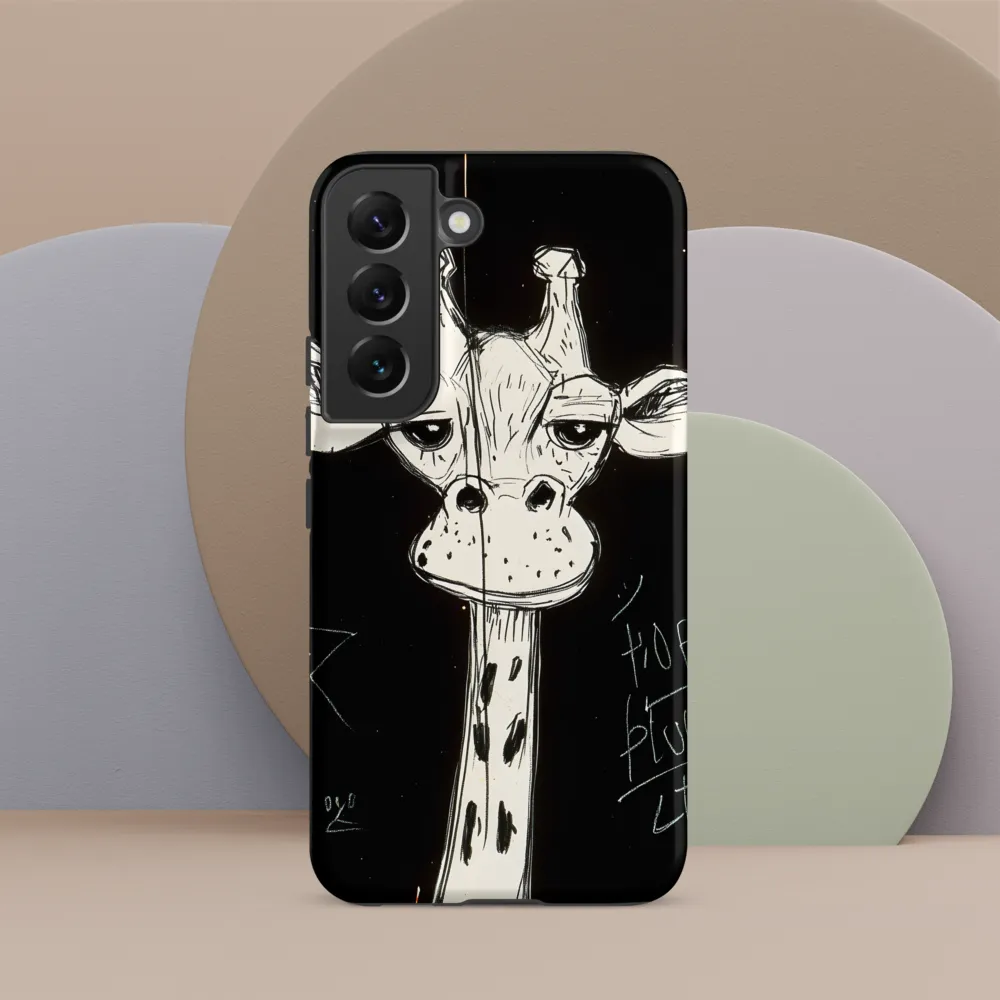 Whimsical Giraffe in Ink