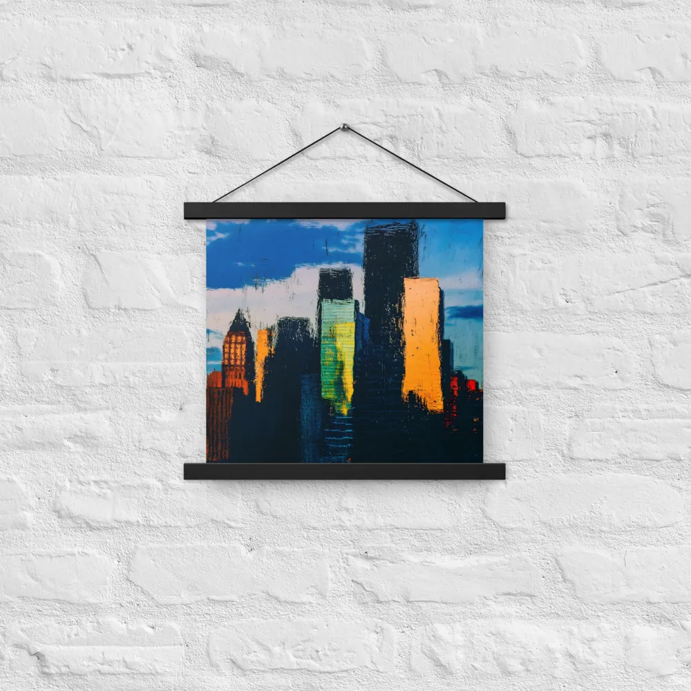 Reflections of Tranquility | Poster With Black Wood Hanger | 14″×14″