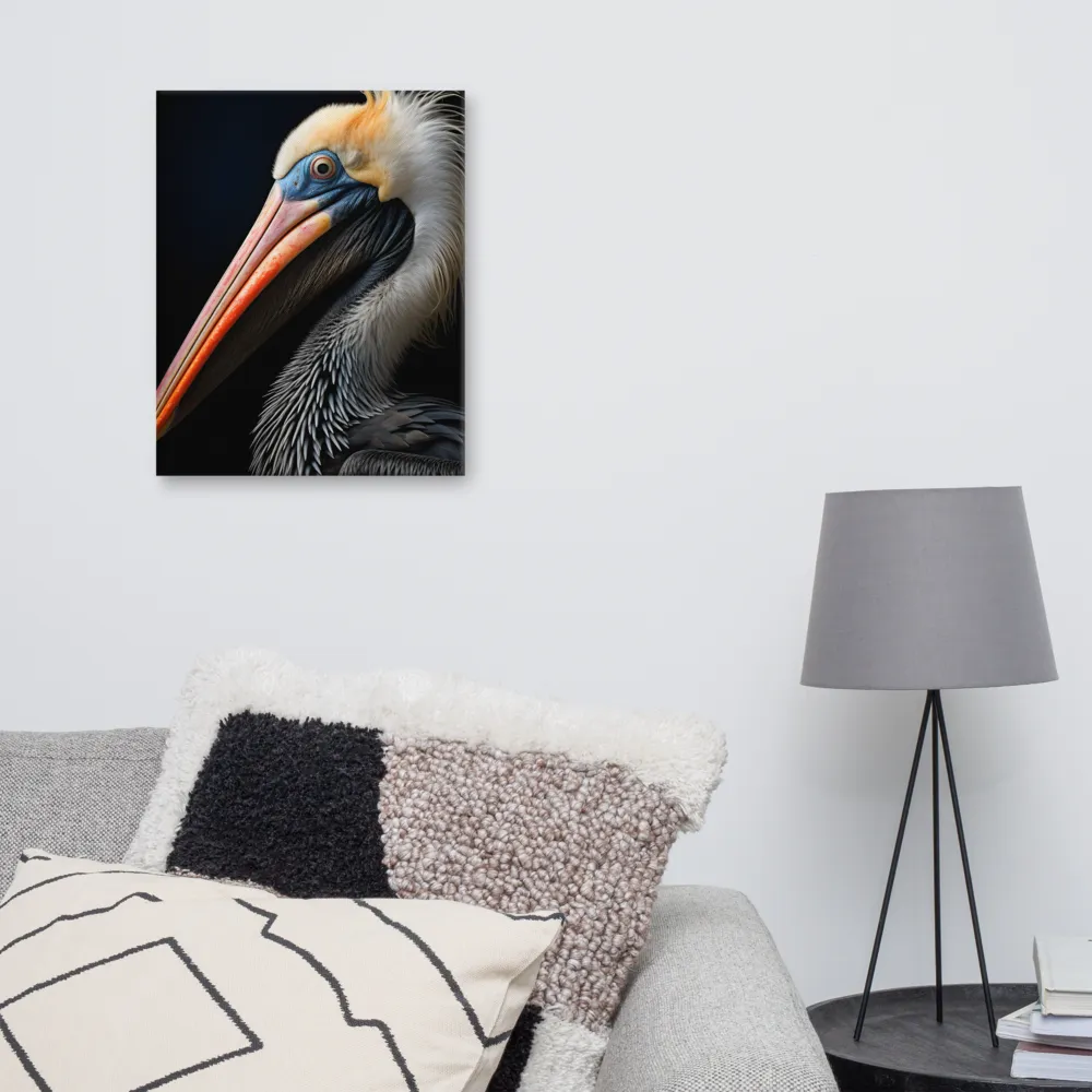 Majestic Portrait of a Pelican | Canvas | 16″×20″