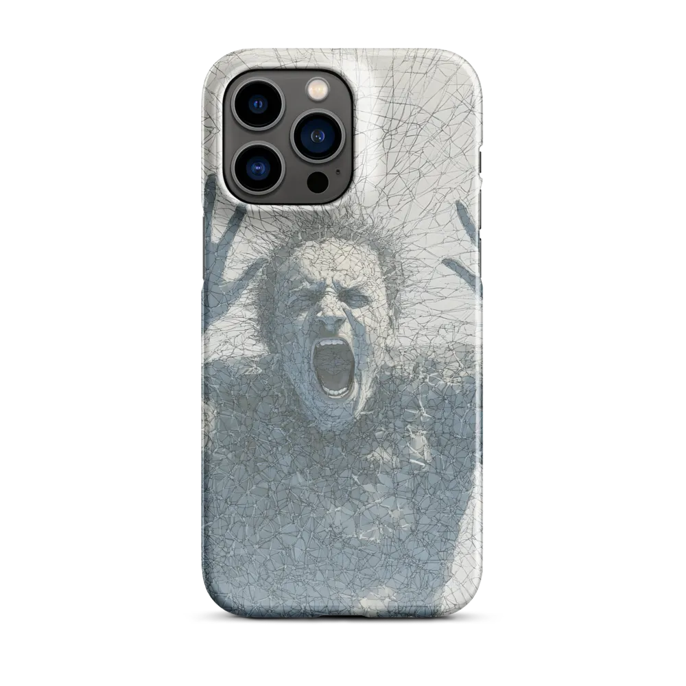 Breaking Free: An Expression of Anguish | Phone Case |  14 Pro Max | Snap Case | Glossy