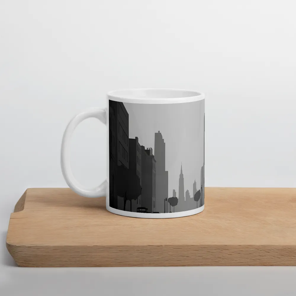 Nostalgic Cityscape | Mug with White inside | 11 oz