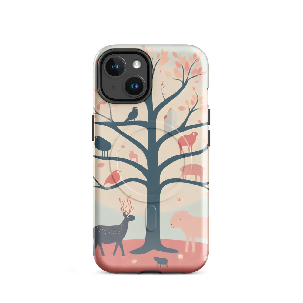 Whimsical Tree with Playful Creatures