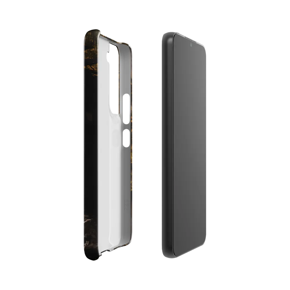 Golden Elegance: A Modern Profile Portrait