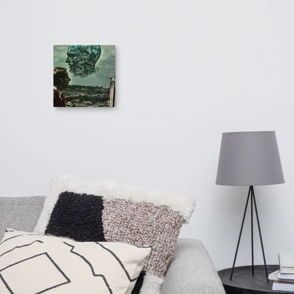 Ethereal Reflections: Identity in a Fragmented World | Canvas | 12″×12″