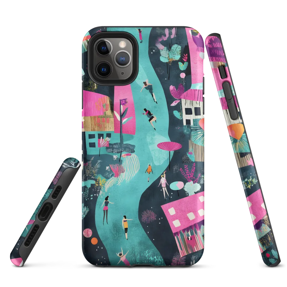 Whimsical Journey Through a Vibrant Landscape | Phone Case |  11 Pro Max | Tough Case | Matte