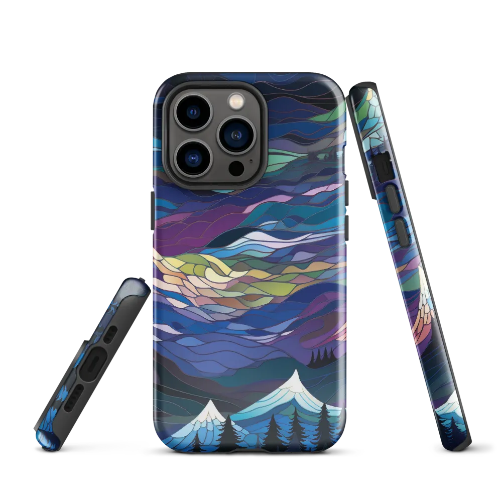 Twilight Peaks: An Abstract Mountain Landscape