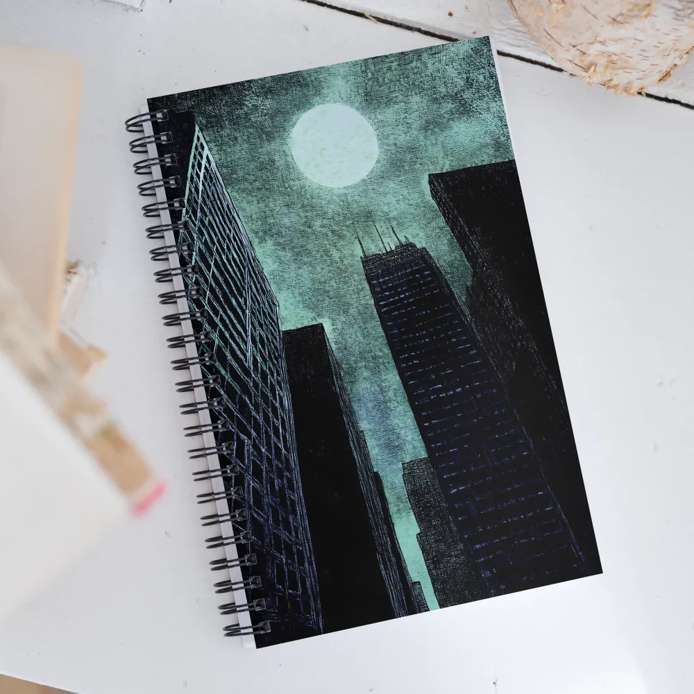 Eclipsed Urban Dream | Spiral Notebook