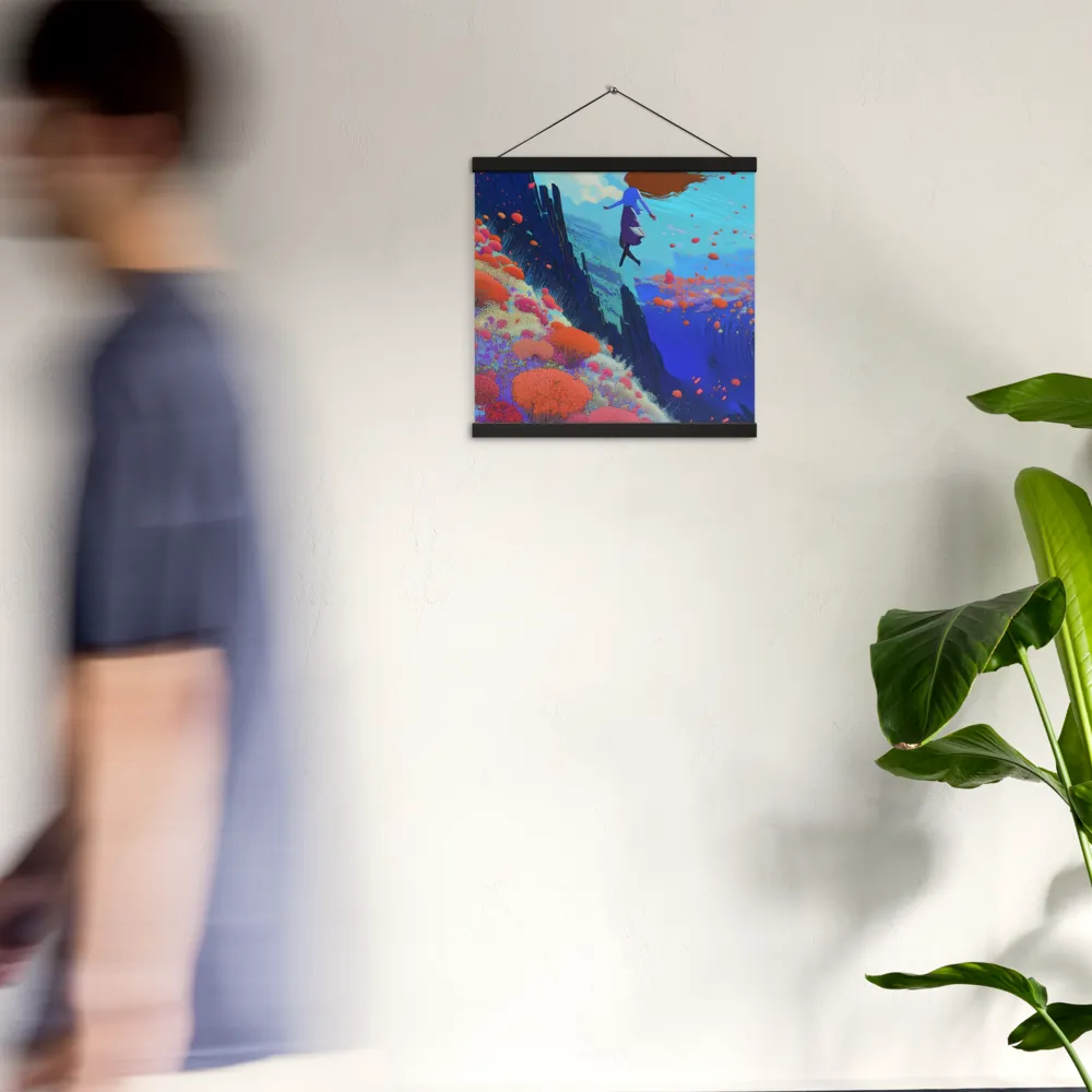 Whispers of Freedom | Poster With Black Wood Hanger | 16″×16″