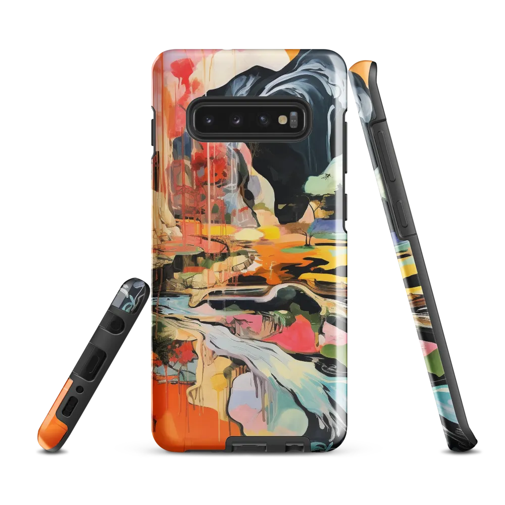 Ethereal Landscapes: A Symphony of Color | Phone Case |  S10 Plus | Tough Case | Glossy