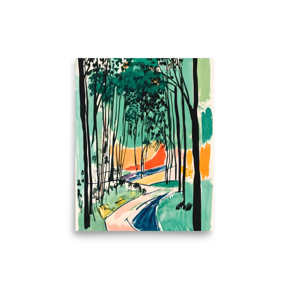 Winding Path Through the Forest | Poster | 8″×10″
