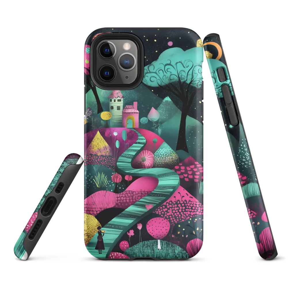 Whimsical Journey through Colorful Lands | Phone Case |  11 Pro | Tough Case | Matte