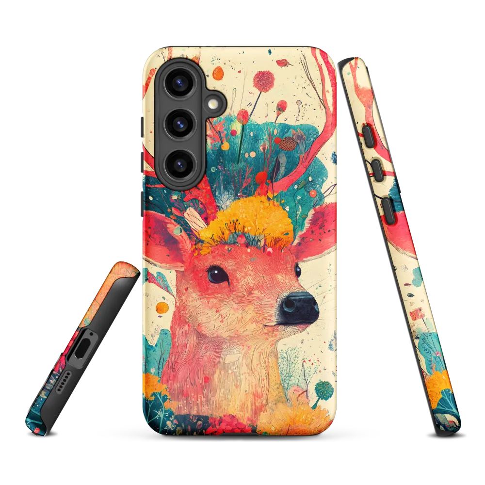 Whimsical Harmony: A Deer in Bloom