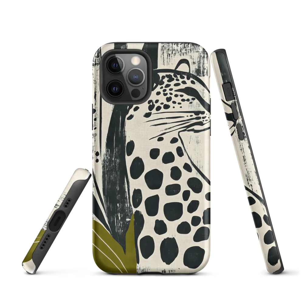 Leopard in Silhouette: A Modern Appeal | Phone Case |  12 Pro | Tough Case | Matte
