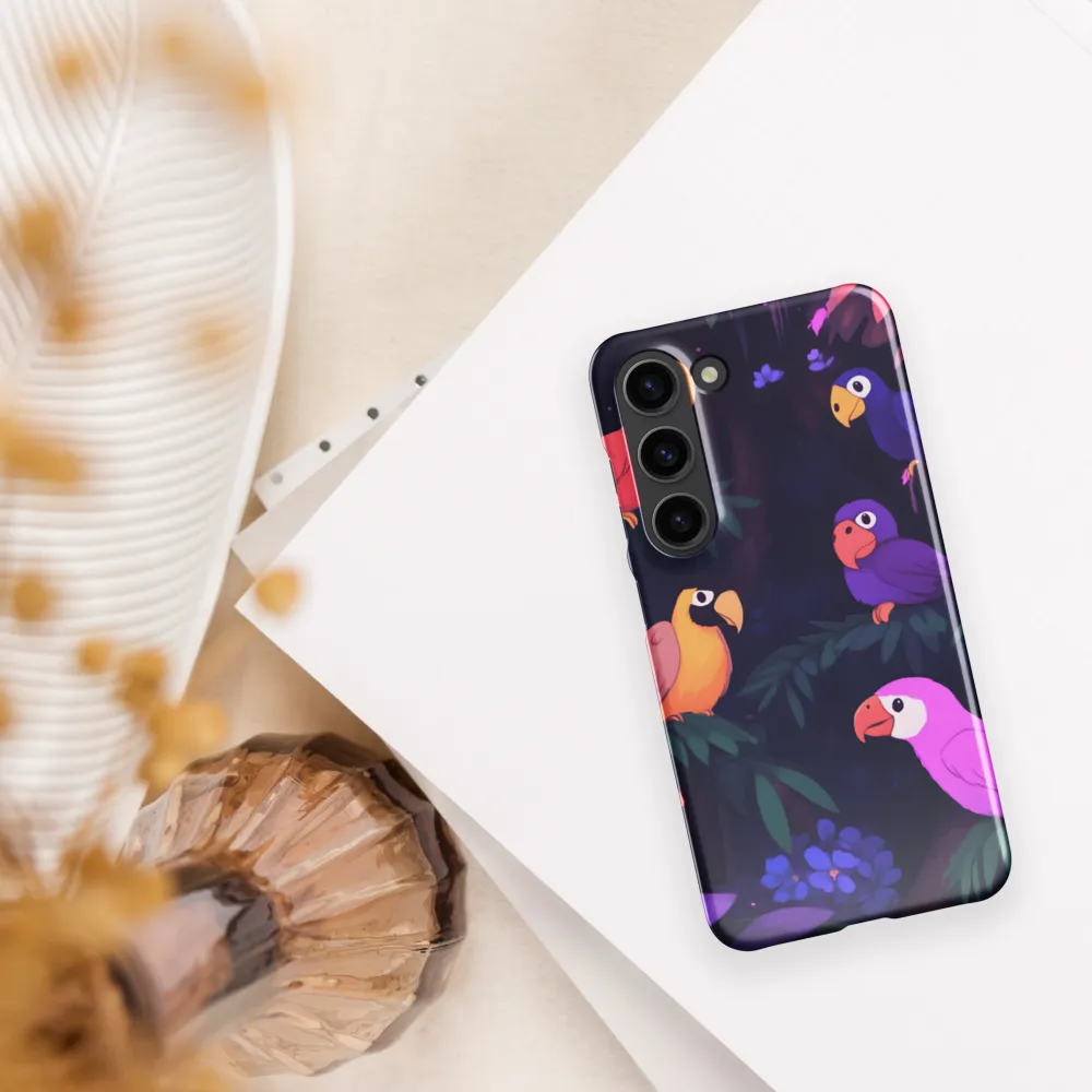 Tropical Parrot Playground | Phone Case |  S23 | Snap Case | Glossy