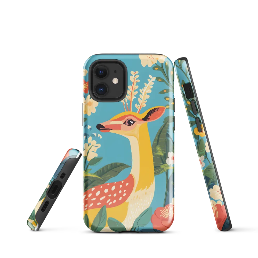 Serene Majesty: A Vibrant Deer Amidst Flora