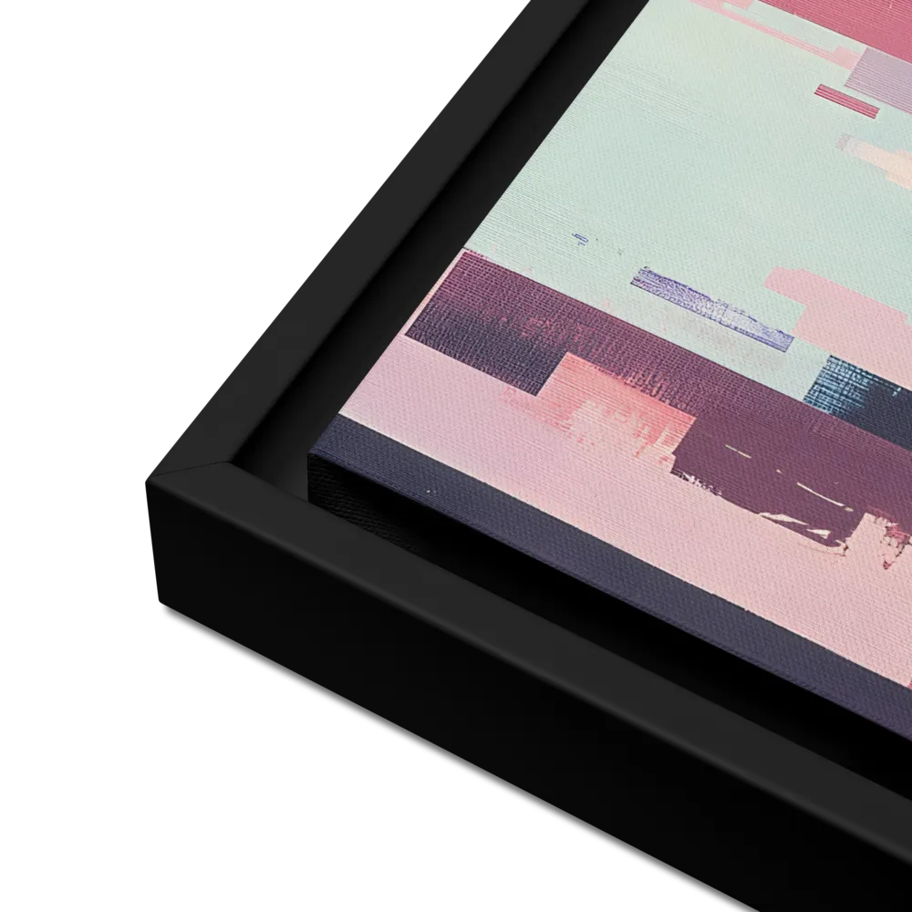 Tranquil Cityscape | Canvas with Black Frame | 16″×16″