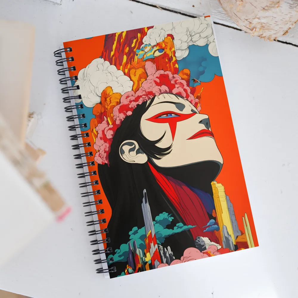 Eruption of Power | Spiral Notebook