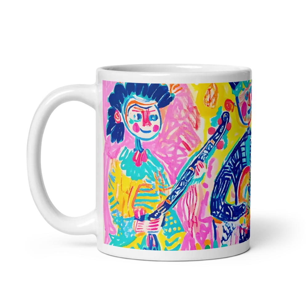 Joyful Duet: A Celebration of Music | Mug with White inside | 11 oz