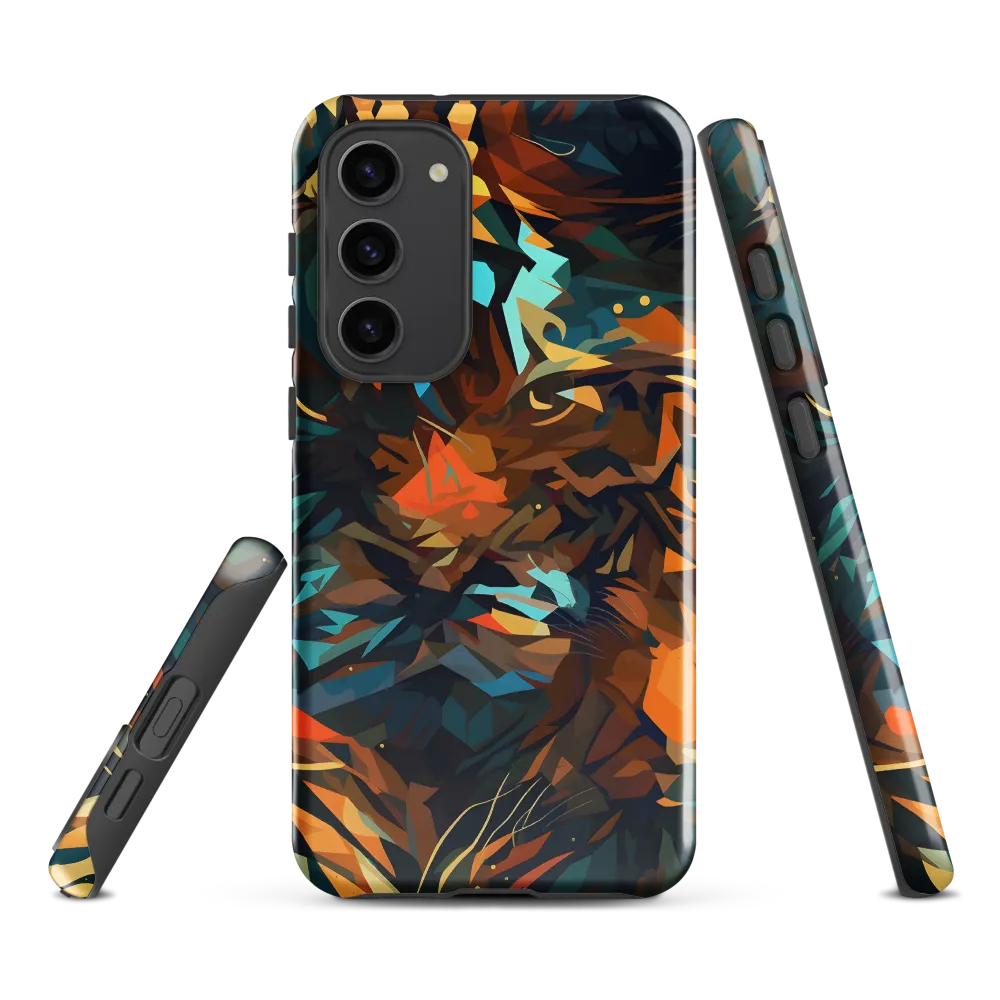 Wild Symphony: Abstract Tigers | Phone Case |  S23 Plus | Tough Case | Glossy