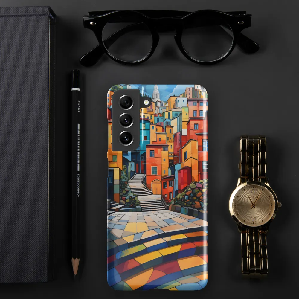 Vibrant Village: A Cubist Journey
