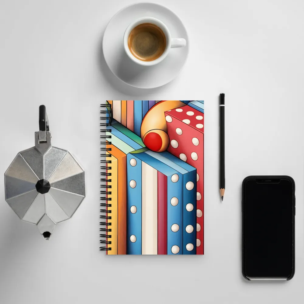 Vivid Geometry: A Playful Arrangement | Spiral Notebook