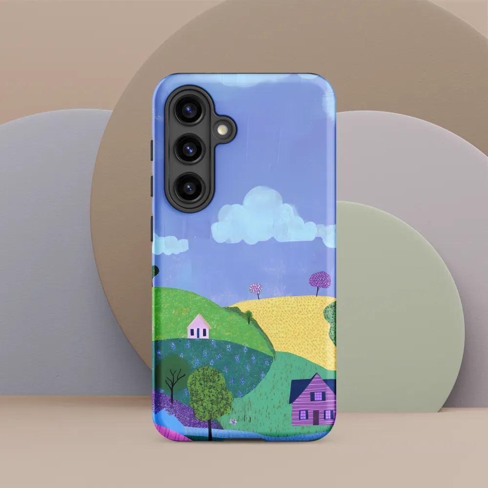 Whimsical Hills and Quaint Homes | Phone Case |  S24 | Tough Case | Matte
