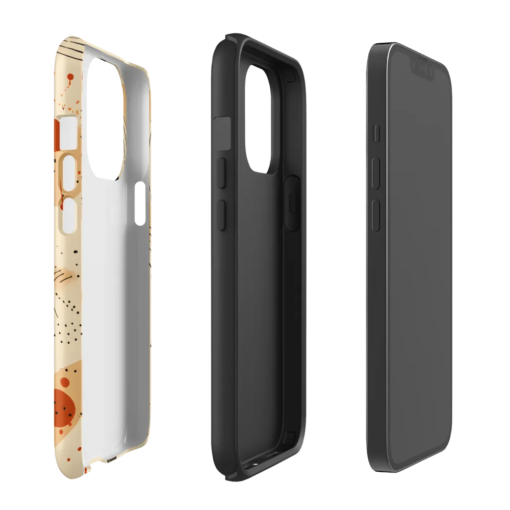 Playful Patterns in Earth Tones | Phone Case |  13 Pro | Tough Case | Matte