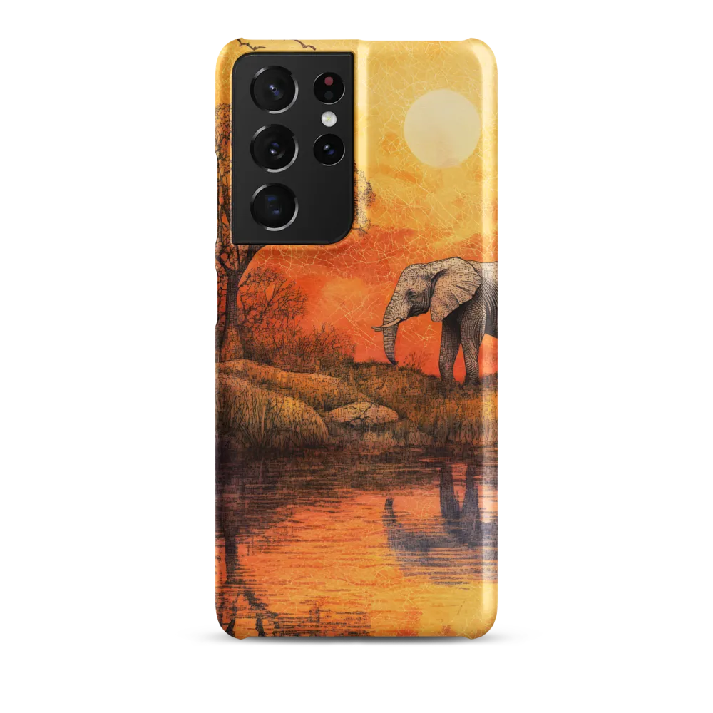 Elephant's Serenity at Dusk