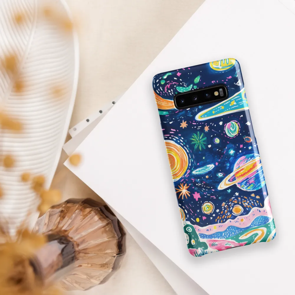 Whimsical Cosmic Landscape | Phone Case |  S10 Plus | Snap Case | Glossy