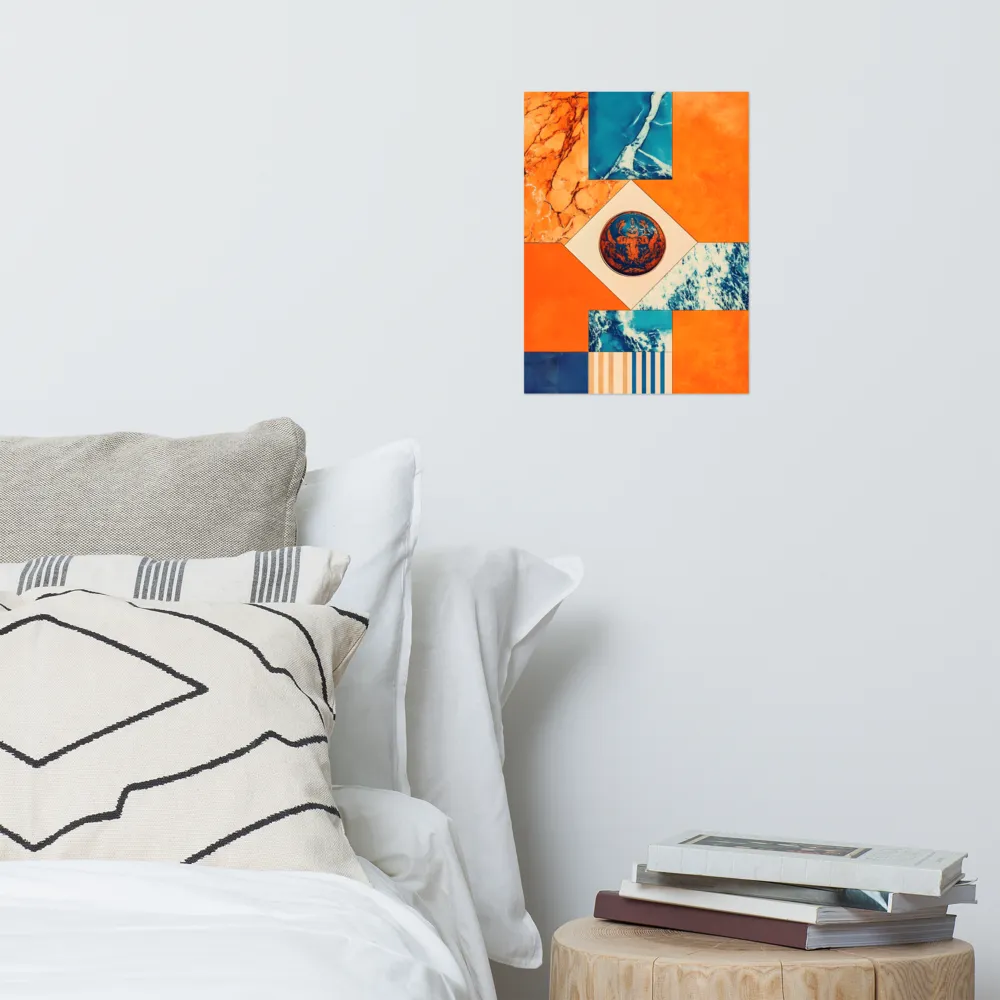 Harmonious Encounters: Abstract Geometry | Poster | 12″×16″