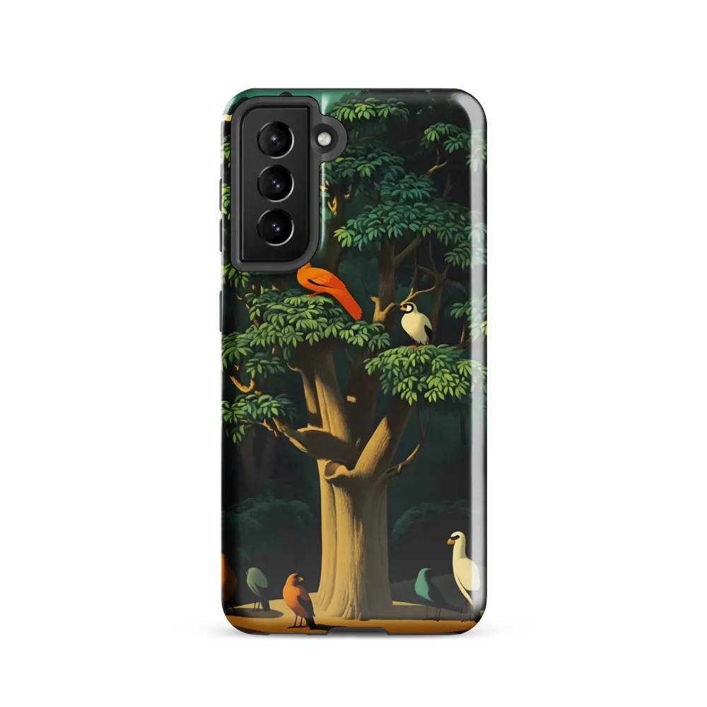 Harmony in Color: A Surreal Bird Symphony