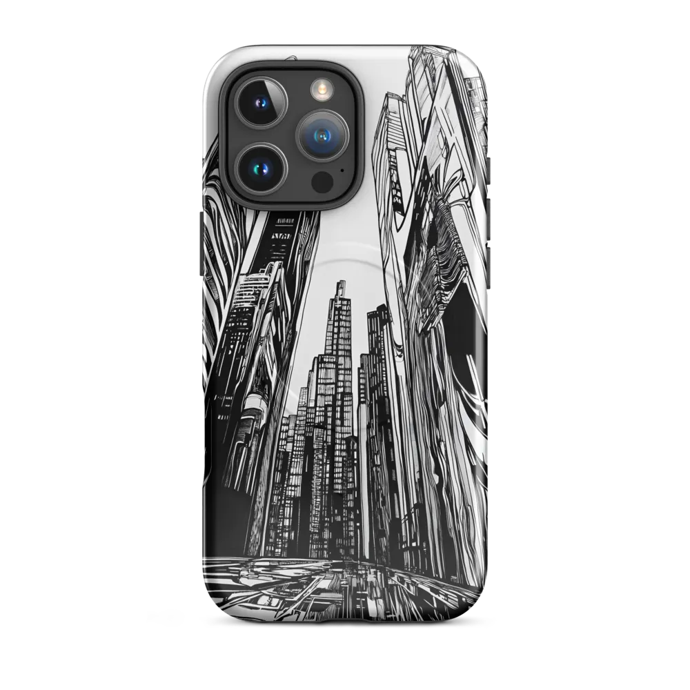 Urban Echoes: A Line Art Journey