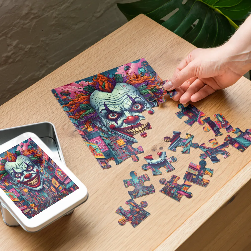 Neon Nightmare 
 Jigsaw Puzzle in Tin Box