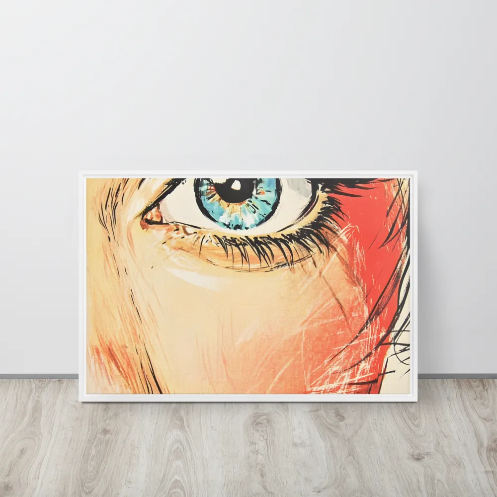Gaze of Emotion | Canvas with White Frame | 20″×30″