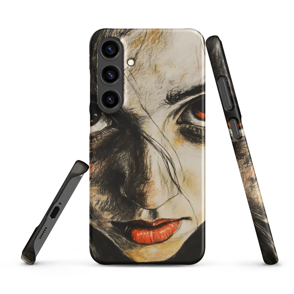Gaze of Intensity | Phone Case |  S24 Plus | Snap Case | Matte
