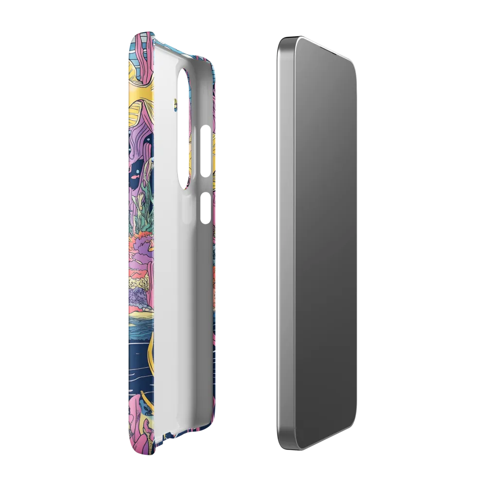 Underwater Dreamscape: A Playful Encounter | Phone Case |  S24 Plus | Snap Case | Matte