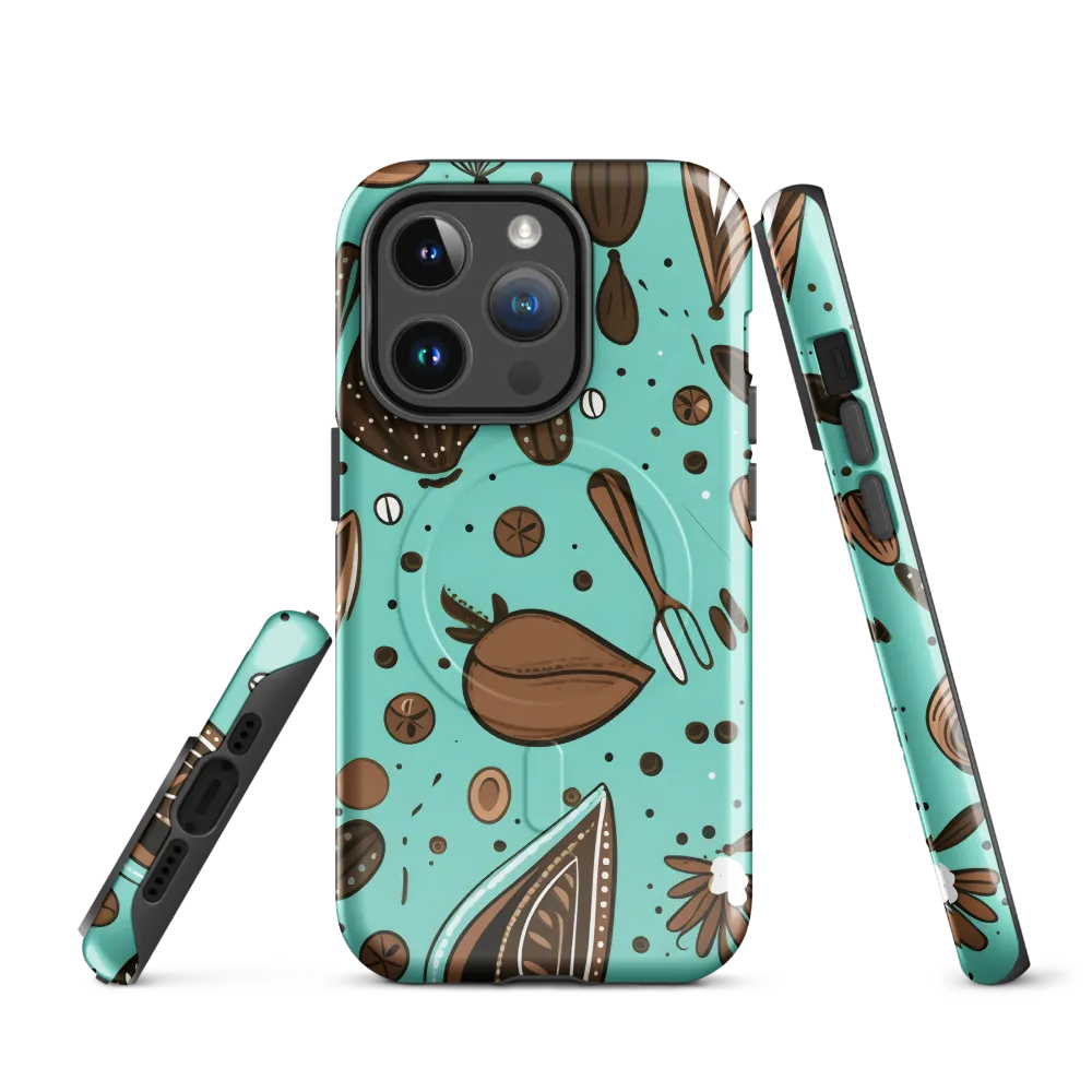 Whimsical Culinary Print | Phone Case |  14 Pro | MagSafe® Tough Case | Glossy