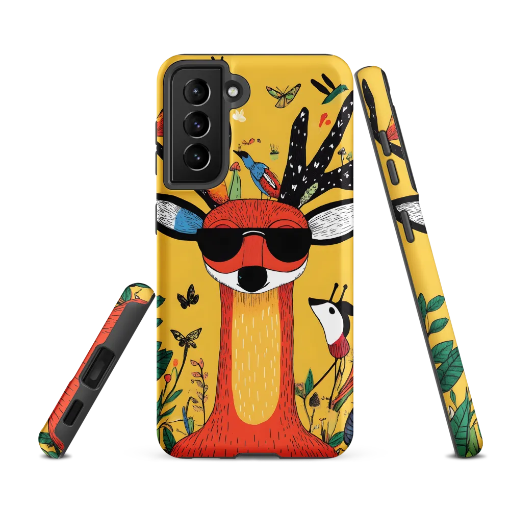 Playful Deer with Sunglasses