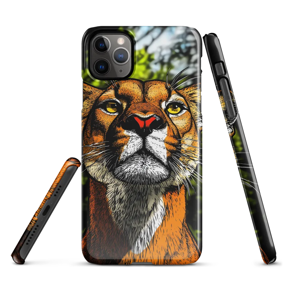 Regal Gaze: The Lioness in Focus | Phone Case |  11 Pro Max | Snap Case | Glossy