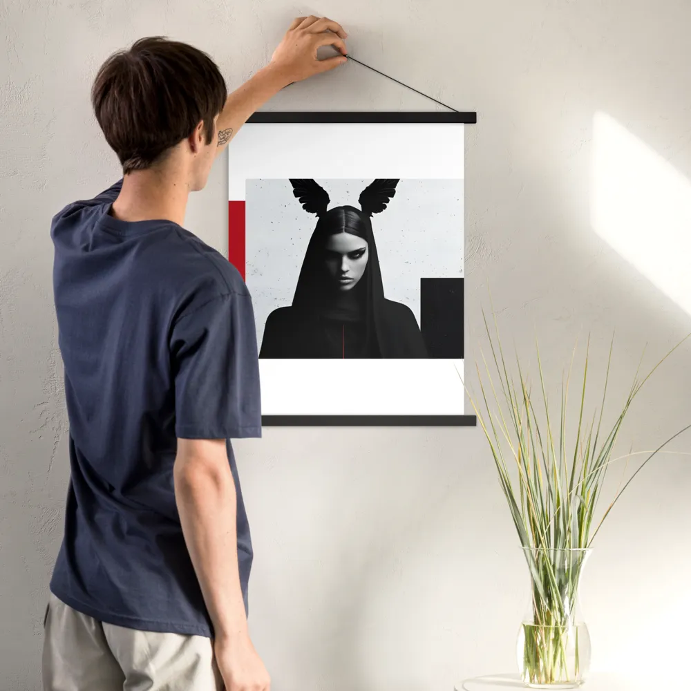 Whispers of Darkness | Poster With Black Wood Hanger | 18″×24″