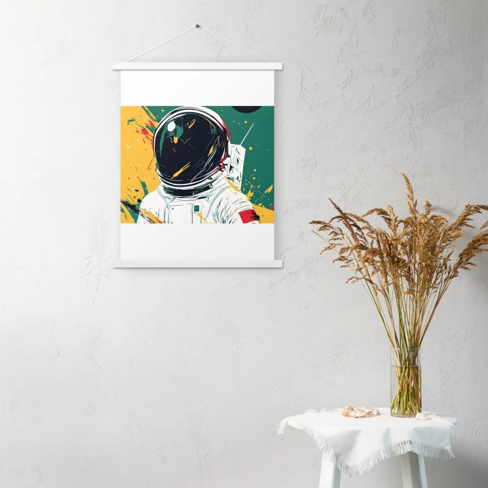 Galactic Explorer: A Modern Odyssey | Poster With White Wood Hanger | 18″×24″