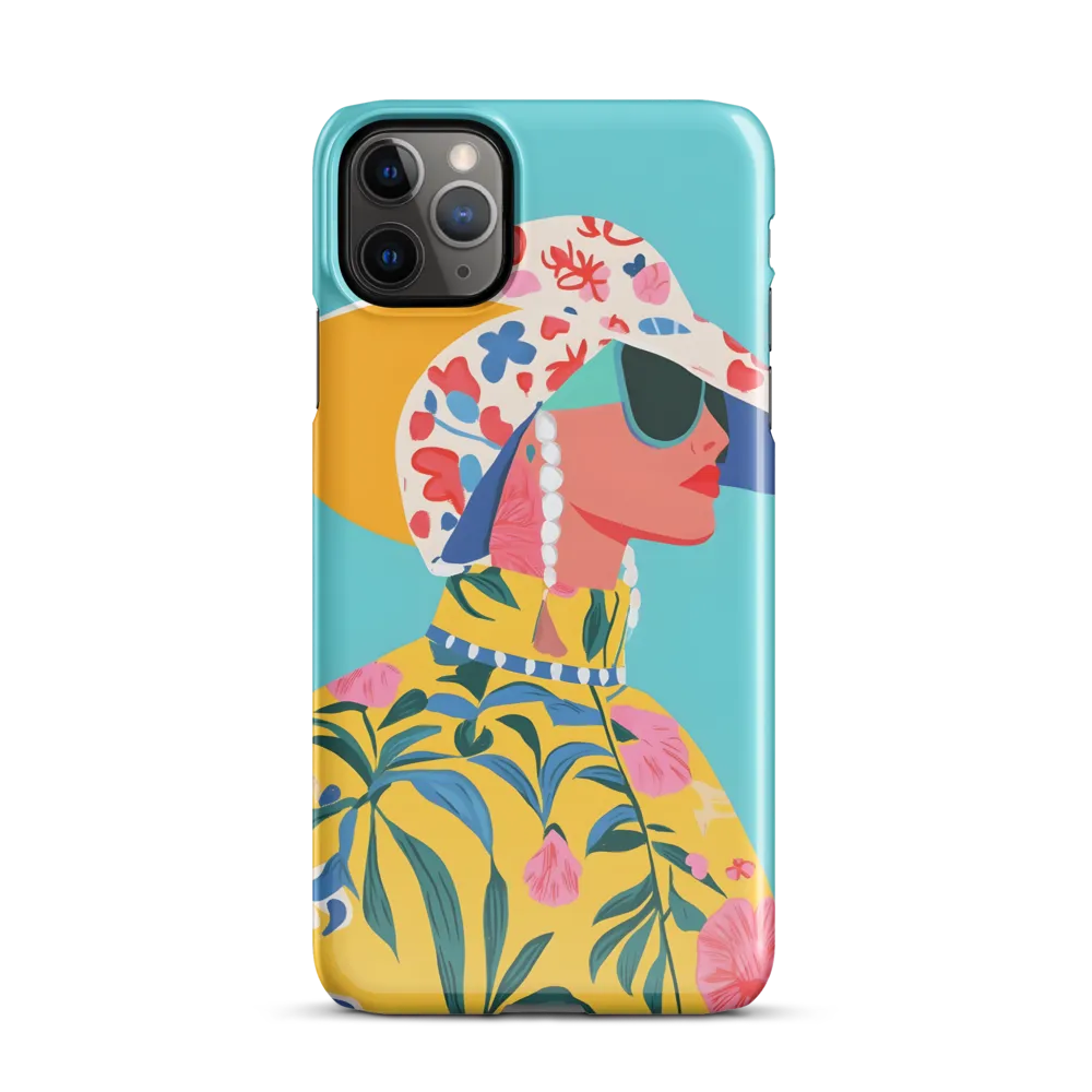 Tropical Confidence: A Fashion Portrait | Phone Case |  11 Pro Max | Snap Case | Glossy