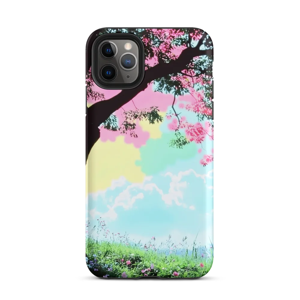 Pastel Dreams: A Surreal Tree Landscape