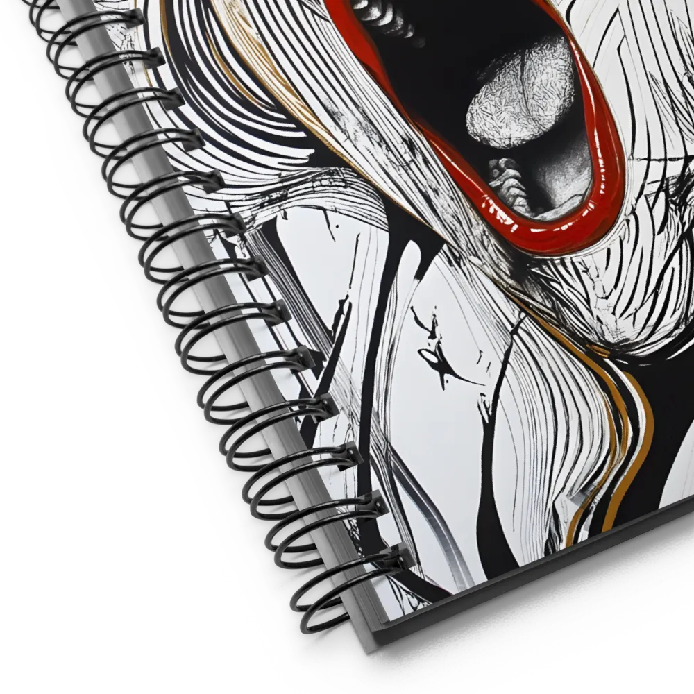 The anguished scream | Spiral Notebook