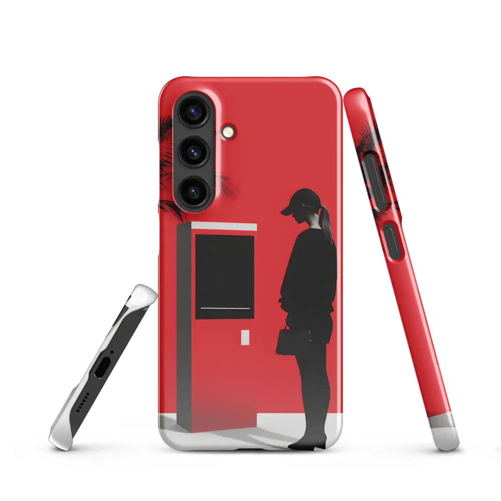 Contemplation in Red | Phone Case |  S24 | Snap Case | Glossy