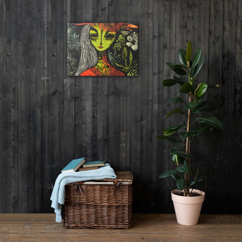 Mystical Flora: A Surreal Portrait