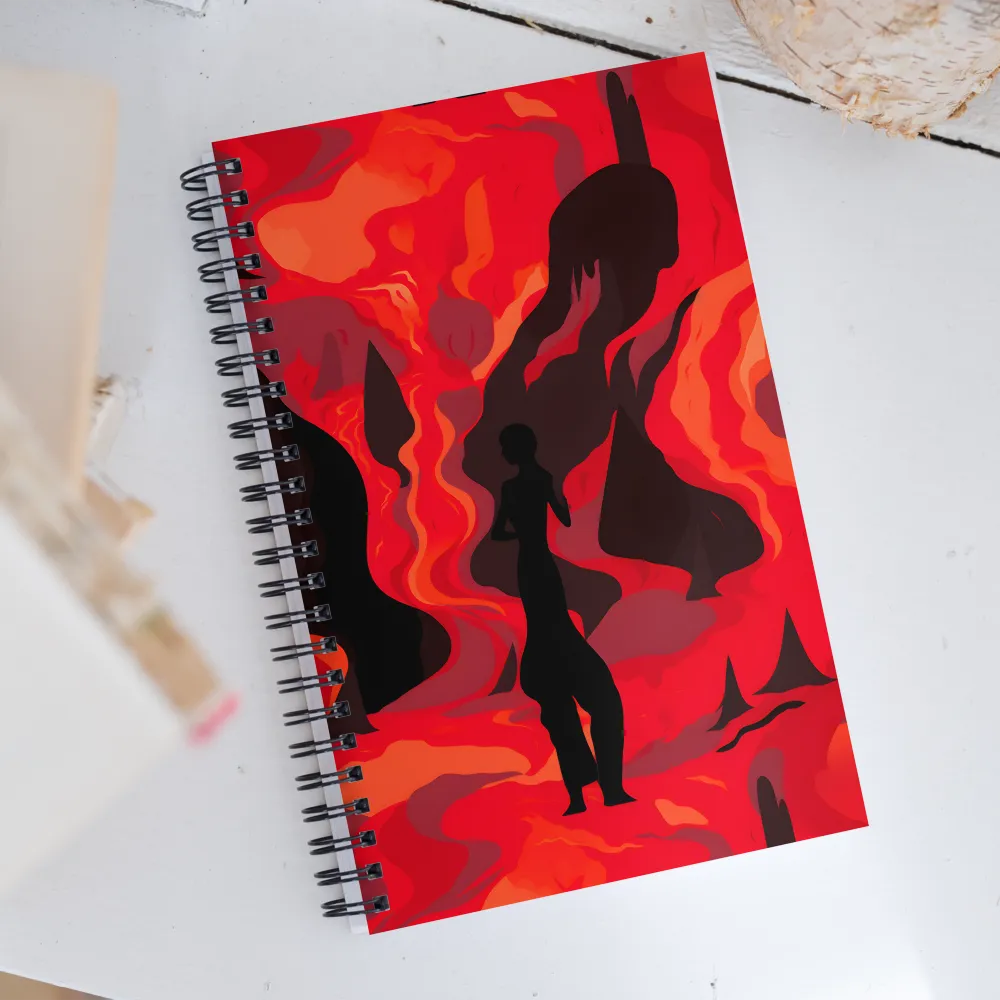 Inferno's Embrace | Spiral Notebook