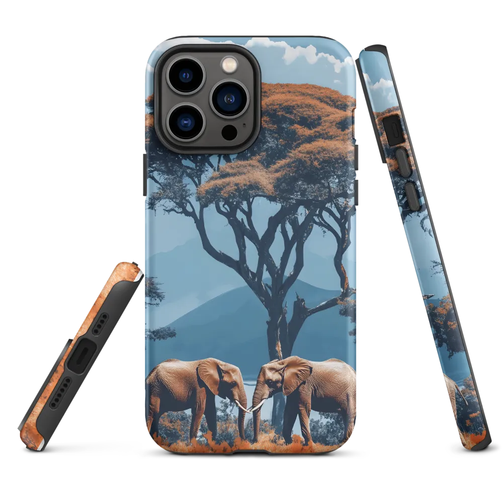 Elephants Amidst Serenity