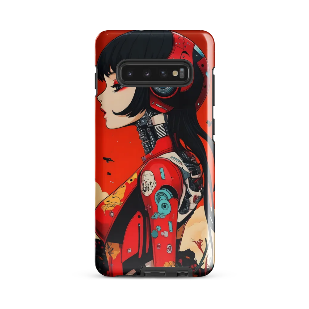 Ethereal Mechanica: A Cyberpunk Portrait | Phone Case |  S10 Plus | Tough Case | Glossy